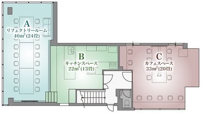 カンティーナ～「集いの場」～ コミュニティ&キッチンの間取り図