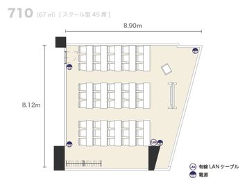 アットビジネスセンター大阪梅田 710号室の間取り図