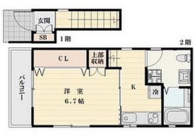 エイトボディ 【幡ヶ谷駅徒歩２分】エイトボディの間取り図