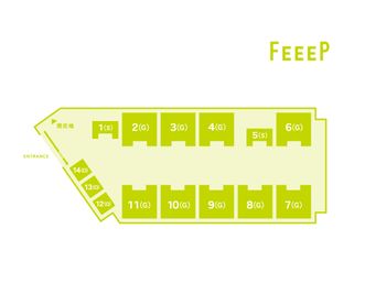 FEEEP新橋店 【FEEEP新橋店 《半個室》グループ席】　　　の間取り図