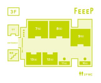 FEEEP秋葉原岩本町店 【FEEEP秋葉原岩本町店 《半個室》グループ席 】の間取り図