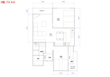 星のとなり_図面 - 【閉店】星のとなり 【閉店】最大20名収容、撮影可レンタルスペースの間取り図