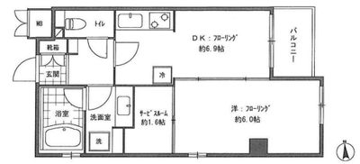 レンタルジム「K」溝の口店 レンタルトレーニングジムの間取り図