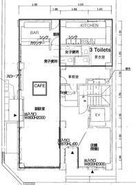 間取り図 - Music practice room [1-5名様利用] ATOホテルのキッチン付きイベントスペースの間取り図