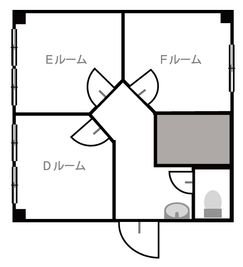 上野アメ横撮影スタジオStudio apps F仮・申請しかできず保存が出来ないからの間取り図