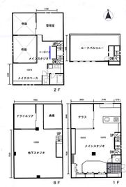 スタジオカサブランカ 一軒家　ムービー撮影での使用の間取り図