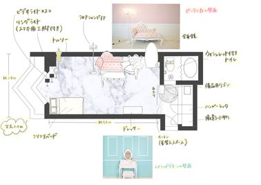 レンタルスペースOLI 栄 撮影スタジオOLI 栄の間取り図