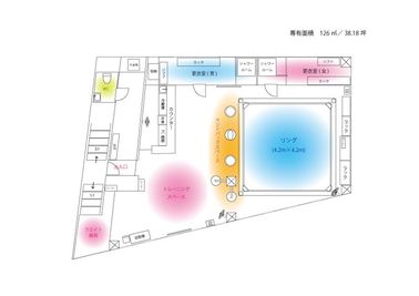 アンカレッジ荒江四角 福岡市城南区荒江四角のキックボクシングジムの間取り図