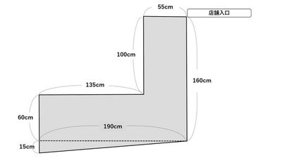 不二屋書店 自由が丘駅ロータリーの老舗書店軒先スペース【不二屋書店】の間取り図