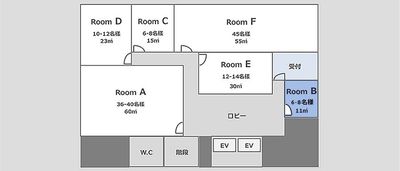 フロアー全体図のお部屋配置 - Esta青山 Esta青山　RoomBの間取り図