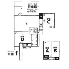 レンタルスペースえがお えがおBルームの間取り図