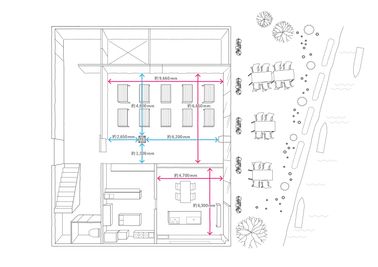 CROSS HARBOR シェアキッチンの間取り図