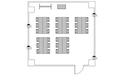 TKPスター貸会議室 四谷 第1会議室の間取り図