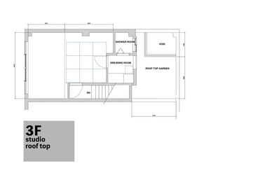 3F 間取り図 - レイヤーズスタジオ 3F スタジオの間取り図