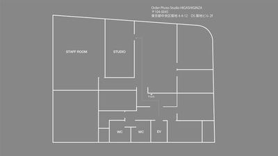 Order Photo Studio HIGASHIGINZA 東銀座徒歩5分！OPS東銀座Aスタジオの間取り図