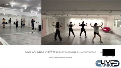 8m × 7m ダンスフロア。 - LIVE CAPSULE八王子の間取り図