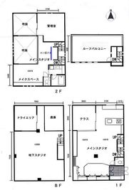 スタジオカサブランカ 地下スタジオ　ムービー撮影での使用の間取り図