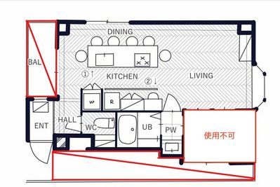 ハウススタジオ池袋立教前by先生ちゃん キッチン付きレンタルスペースの間取り図