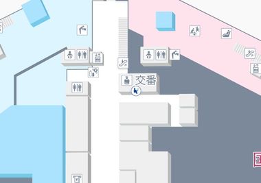 館内所在地 - セントレア空港テレワークブース テレワークブースNO3の間取り図