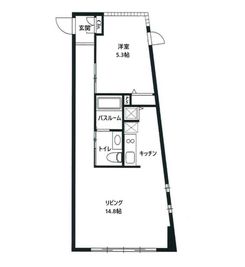 S.STUDIO Bスタジオ会議室、自由スペースの間取り図