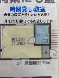 広さ7.2畳(バス使用不可） - ゆきちゃん家 無料駐車場付きレンタルスペースの間取り図