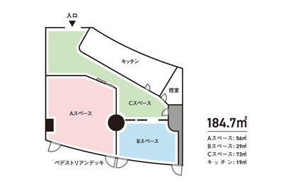 平面図 - （掲載停止）S.S.SHIODOME 【B + C】スイッチ スタンド シオドメの間取り図