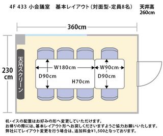 TMビル オフィスゴコマチ433の間取り図