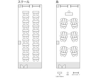 名古屋会議室 邦和セミナープラザ 研修室 No.10の間取り図