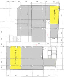 綿谷ビル 2階シェアスペース(会議室ブース)の間取り図