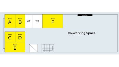 FEAT.space 貸し会議室ROOM B（2階）の間取り図