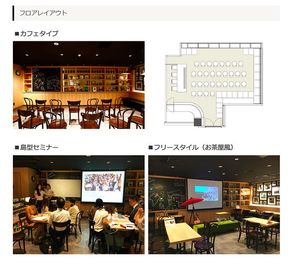 アットビジネスセンター池袋駅前別館 カフェインスクエア【貸切カフェ】の間取り図