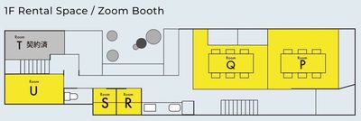 FEAT.space 善光寺下 Room Q（1階）の間取り図