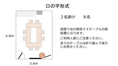 名駅セミナーオフィス（ＡＢ） 会議室ルームＢの間取り図