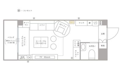 CasaBlan百人町 レンタルスペースの間取り図