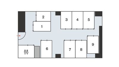 【ビズボ神田南口】 ビズボ神田南口No.6の間取り図