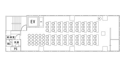 五反田貸し会議室ANNEX 会議室の間取り図