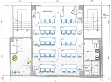 間取り図 - 新宿T-spaceⅡ最大３８名 【新宿三丁目】レンタルスペースの間取り図