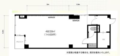 スタジオL レンタルスタジオの間取り図