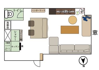 Chill Side 新大久保 405 撮影 ハウススタジオ デート パーティーなど  Chillの間取り図