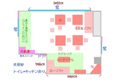 クリスタルラウンジ 圧倒的コスパ！多目的に使える空間の間取り図