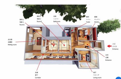 皎月山荘 結婚会場の間取り図