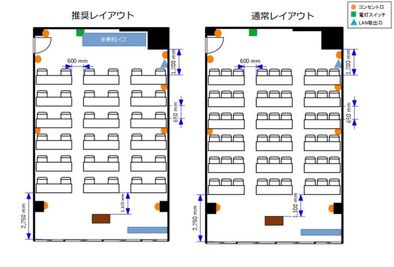 ふれあい貸し会議室 飯田橋新陽 ふれあい貸し会議室 飯田橋D リロの会議室の間取り図