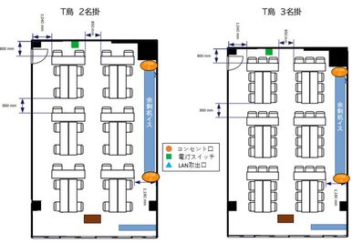 ふれあい貸し会議室 飯田橋新陽 ふれあい貸し会議室 飯田橋D リロの会議室の間取り図