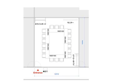 間取り図 - WORKING PARK EN＜リビエラ南青山ビル＞ 406号室の間取り図