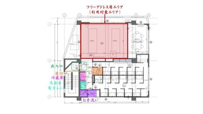 【閉店】コワーキングスペース和と匠の時 コワーキングスペース和と匠の時の間取り図