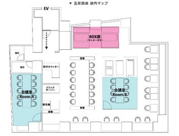 Basis Point五反田店 品川区五反田BOX席 (半個室)の間取り図