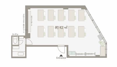 基本レイアウト（最大20人） - たまりば飯田橋 Station Frontの間取り図