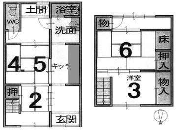 平面図 - MH Houses 京都玉華苑の間取り図