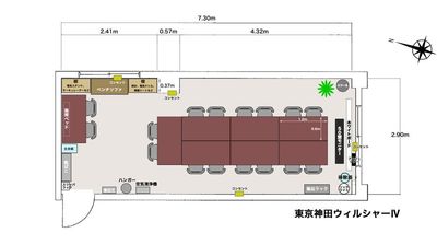 東京神田ウィルシャーⅣの間取り図