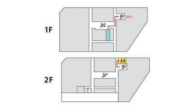 フロアマップ - 【ワークブース茨木市駅前】 ワークブース茨木市駅前No.2の間取り図